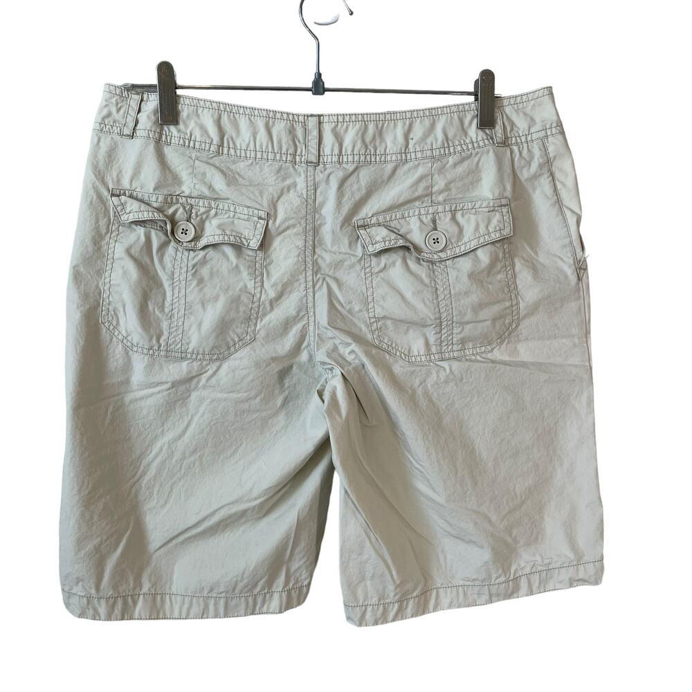 Y2K MOSSIMO Juniors 100% Cotton Lightweight Shorts Cream 13 Modest Minimalist - Picture 3 of 5